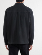 Folk - Cotton-Twill Zip-Up Overshirt - Black