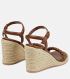 Gianvito Rossi - Leather espadrille wedges