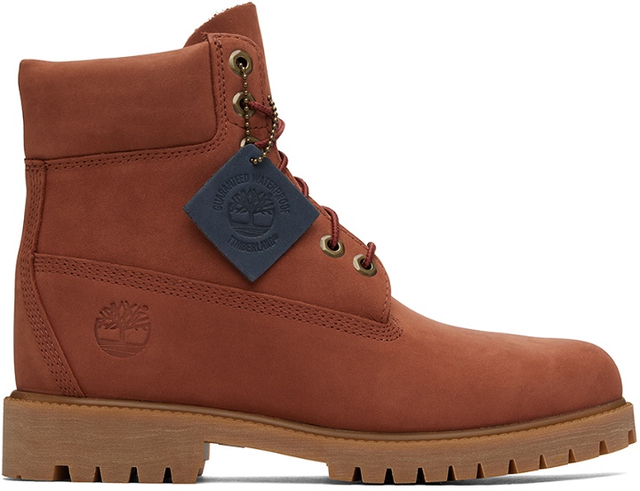 Photo: Timberland Red Heritage 6-Inch Lace-Up Boots