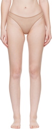 Agent Provocateur Beige Lucky Thong