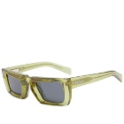 Prada Eyewear Men's PR 24YS Sunglasses in Crystal Fern/Dark Grey