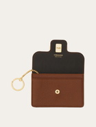 Ferragamo Womens Gancini key holder in Brown