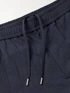 Theory - Graham Tapered Crinkled Nylon-Blend Trousers - Blue