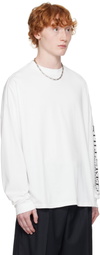 Still Kelly White Boxy Long Sleeve T-shirt