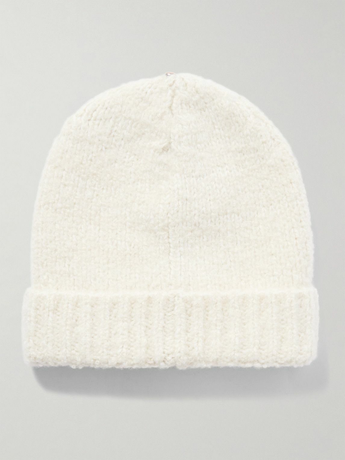God's True Cashmere - Wind Ribbed Button-Embellished Cashmere Beanie