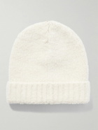 God's True Cashmere - Wind Ribbed Button-Embellished Cashmere Beanie