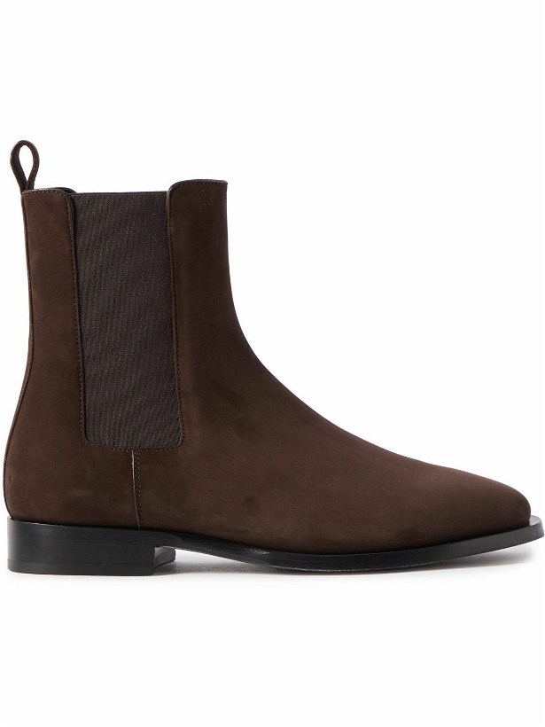 Photo: The Row - Grunge Suede Chelsea Boots - Brown