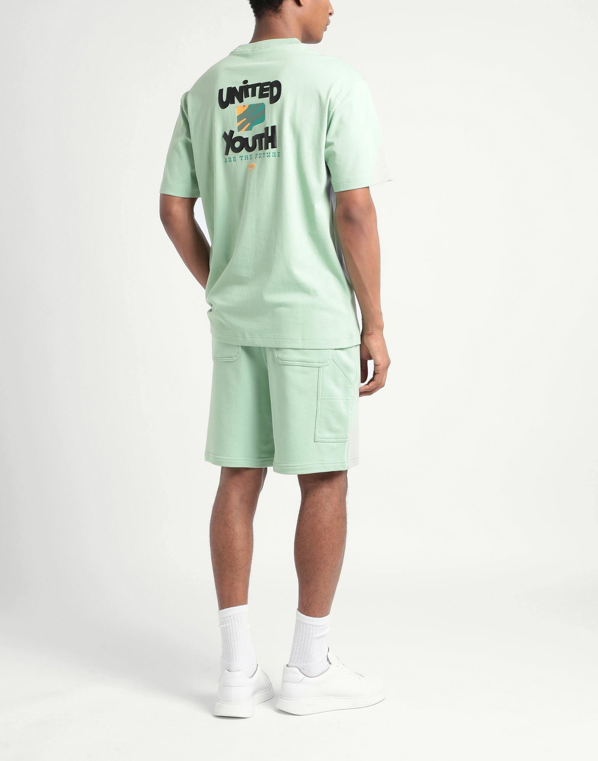 Puma Downtown Graphic Tee Mens T-shirt Light in Green