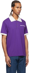 Youths in Balaclava Purple Print Polo