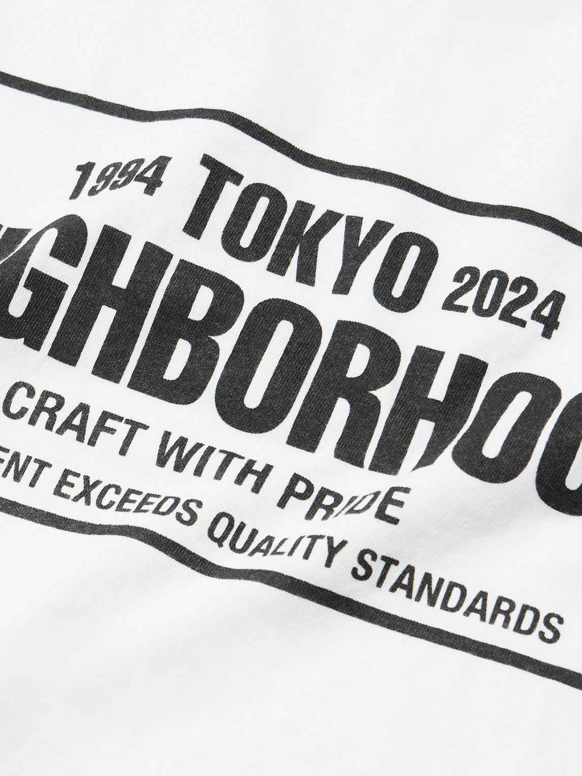 Neighborhood - Logo-Print Cotton-Jersey T-Shirt - White Neighborhood