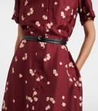 Altuzarra Printed belted silk shirt dress