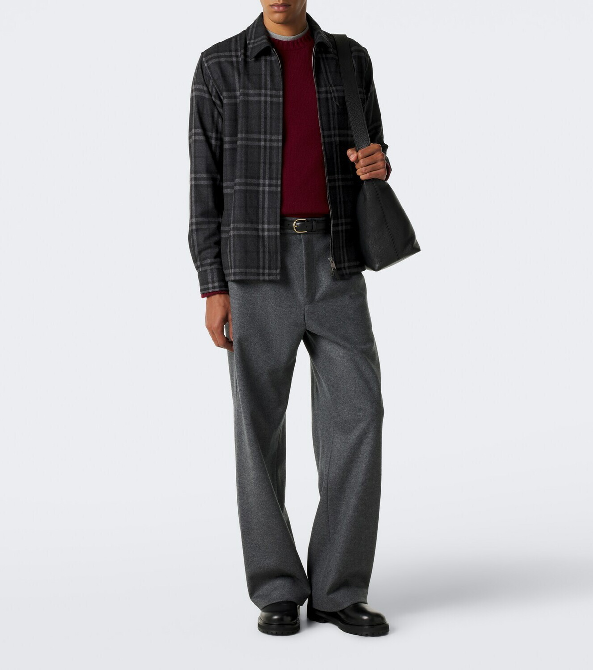 Burberry Burberry Check wool and cashmere jacket