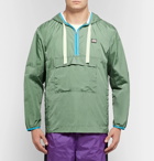 Acne Studios - Osaze Logo-Appliquéd Nylon Hooded Anorak - Men - Gray green