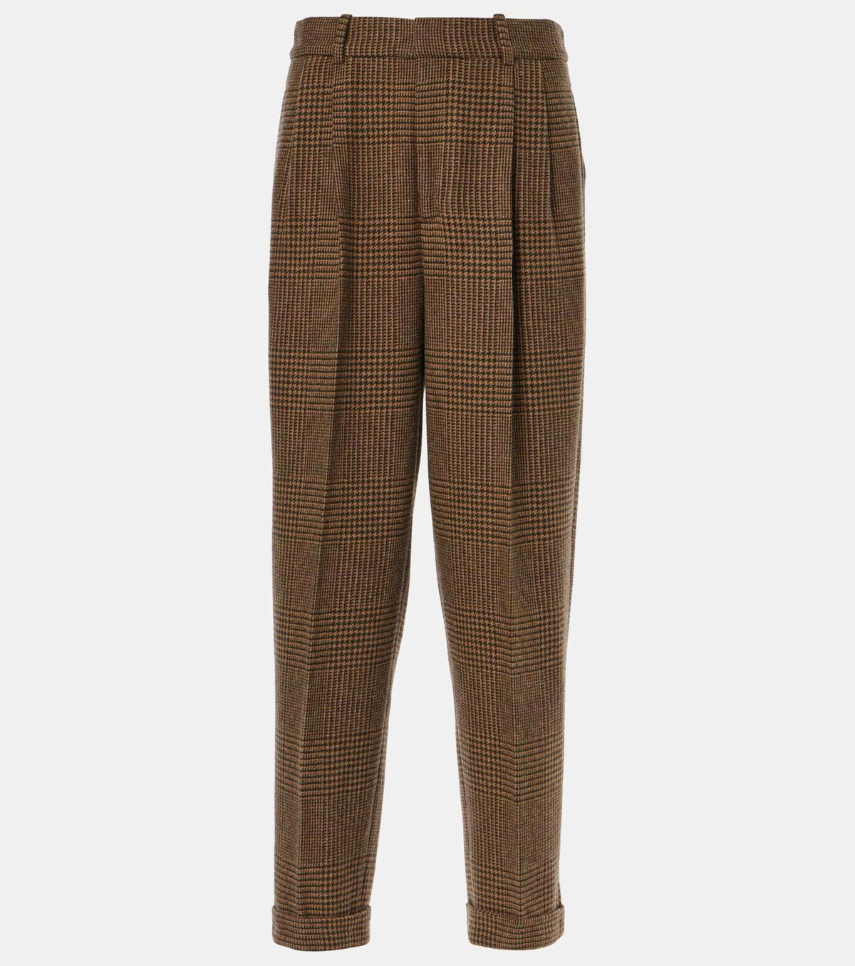 Polo Ralph Lauren Wool-blend tweed straight pants Polo Ralph Lauren