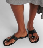 Loewe Toggle leather thong sandals