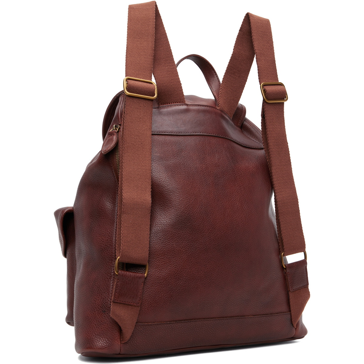 Polo Ralph Lauren Brown Leather Large Backpack