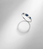Bucherer Fine Jewellery Classics 18kt white gold ring with sapphires and diamonds