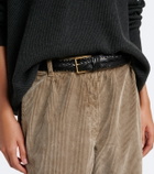 The Row Braided leather belt
