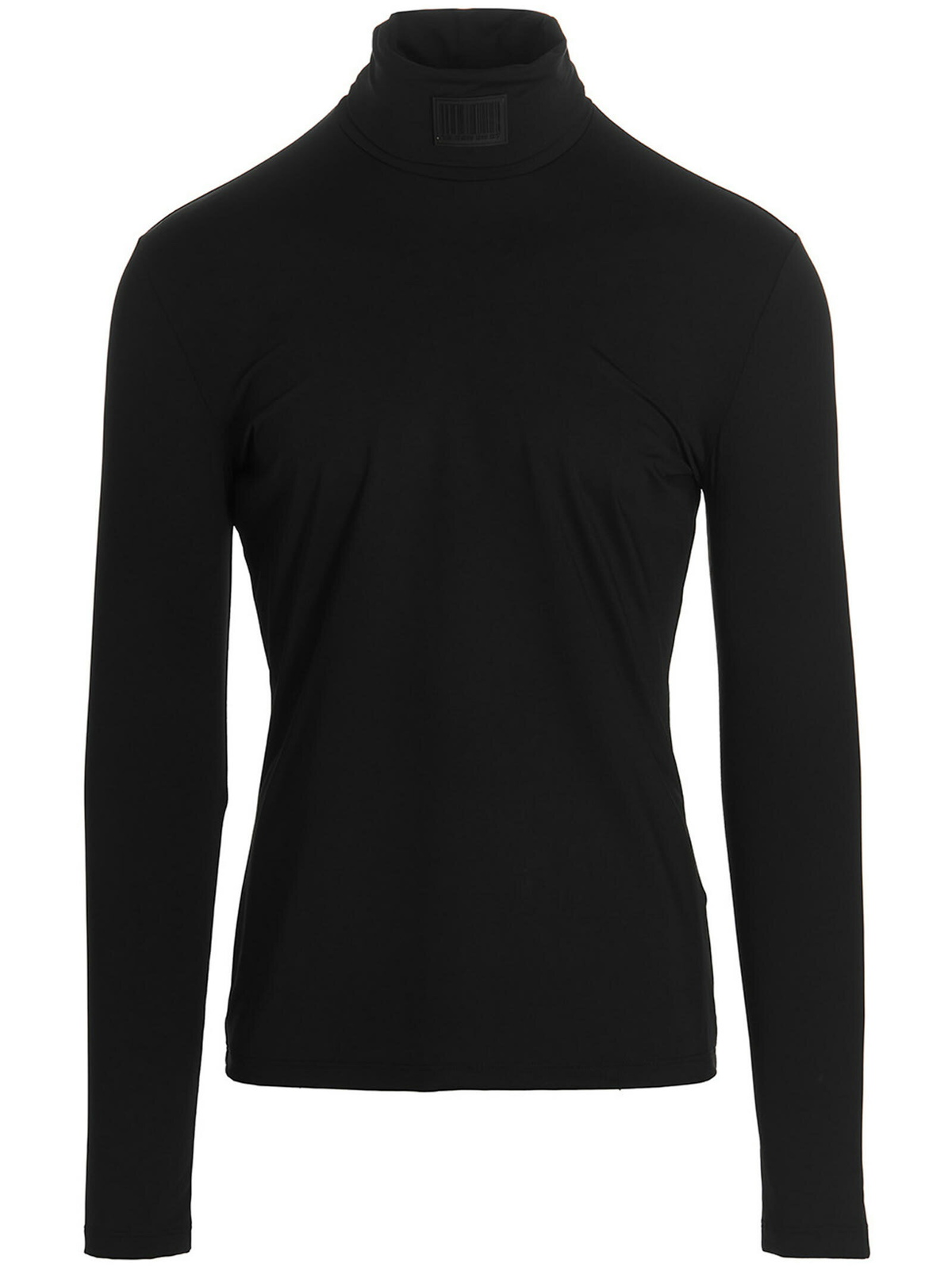 Barcode Turtleneck Top in Black VTMNTS
