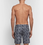 Onia - Calder Long-Length Printed Swim Shorts - Men - Storm blue