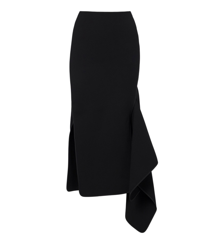 Photo: Maticevski Gleam draped midi skirt