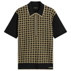AMIRI Men's Ma Quad Zip Polo in Black