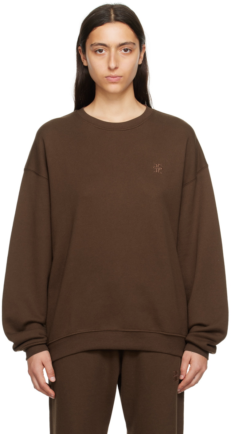 ÉTERNE Brown Oversized Sweatshirt