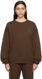 ÉTERNE Brown Oversized Sweatshirt