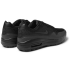 Nike Golf - Air Max 1G Coated-Mesh Golf Shoes - Black