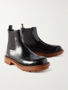 Alexander McQueen - Glossed-Leather Chelsea Boots - Black