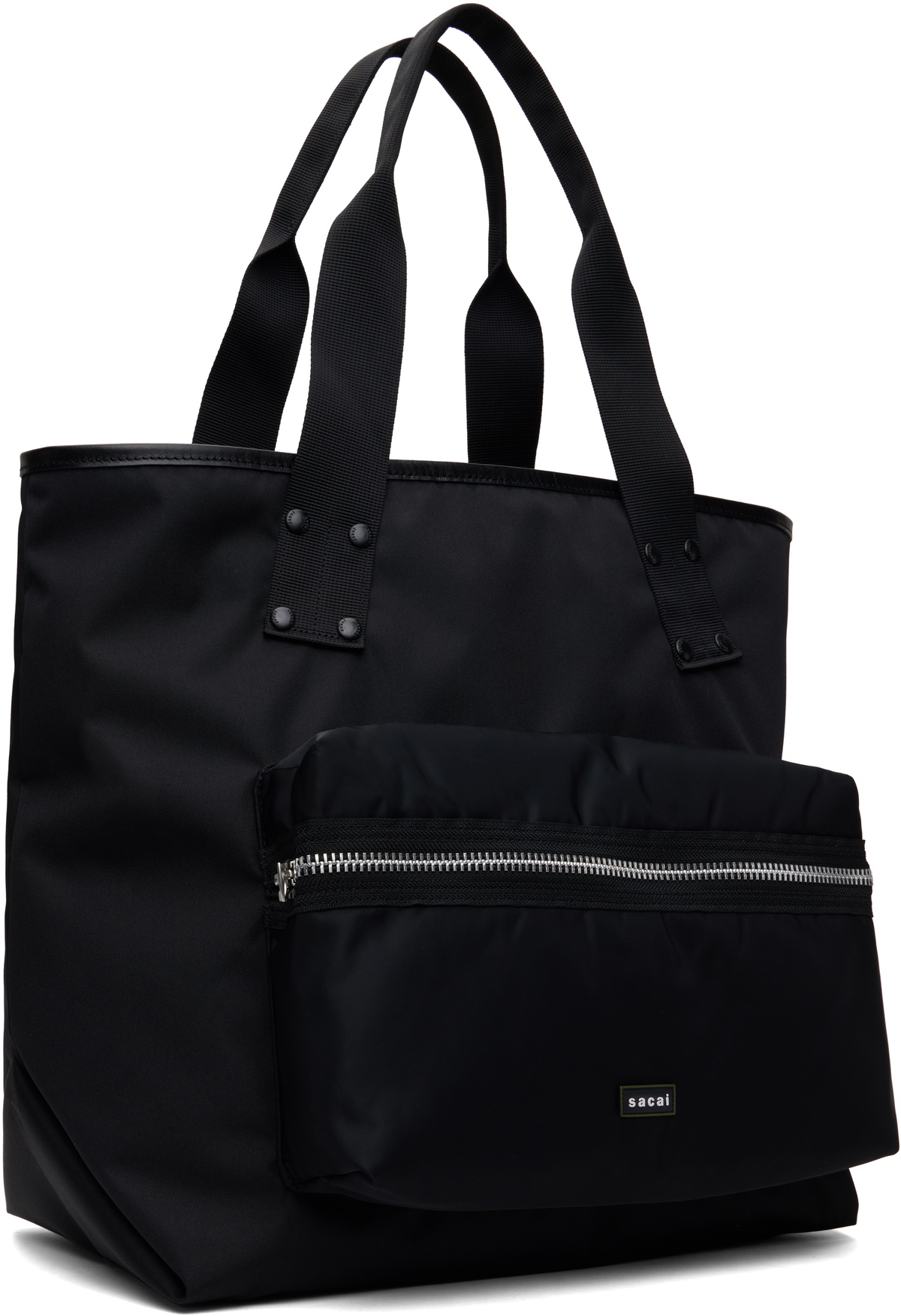【sacai】Pocket Tote Bag Large sacai Black Pocket Large Tote Sacai