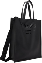 Alexander McQueen Black Graffiti Logo Edge Tote