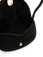 Savette Small Tondo Hobo In Suede Bag in Black