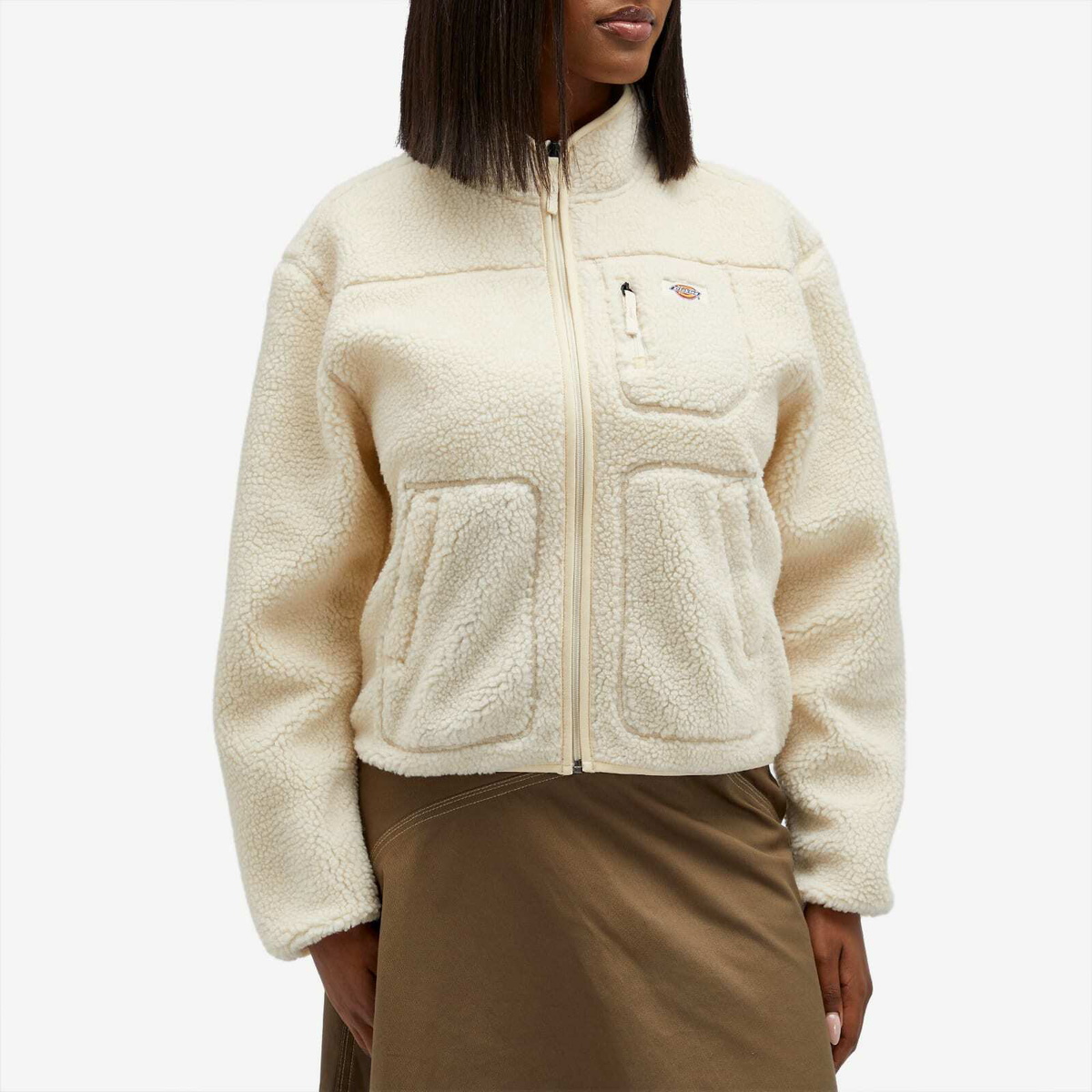 Dickies Women's Mount Hope Fleece in Whitecap Gray