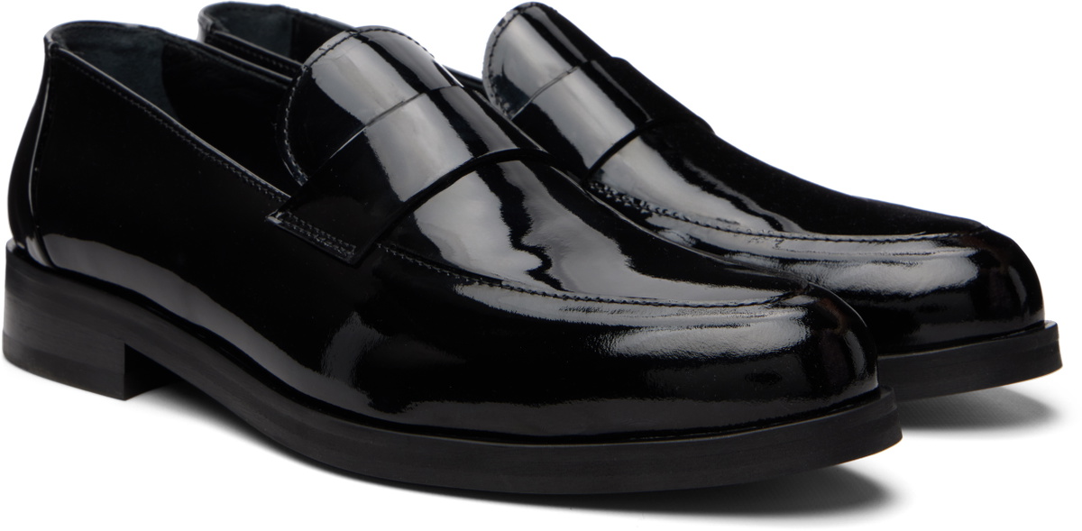 Ernest W. Baker Black Leather Loafers