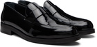 Ernest W. Baker Black Leather Loafers