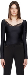 VAILLANT Black Scoop Neck Blouse