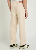 Kenzo Cargo Monkey Straight-leg Jeans White