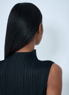 Pleats Please Issey Miyake Pleated High-Neck Sleeveless Top