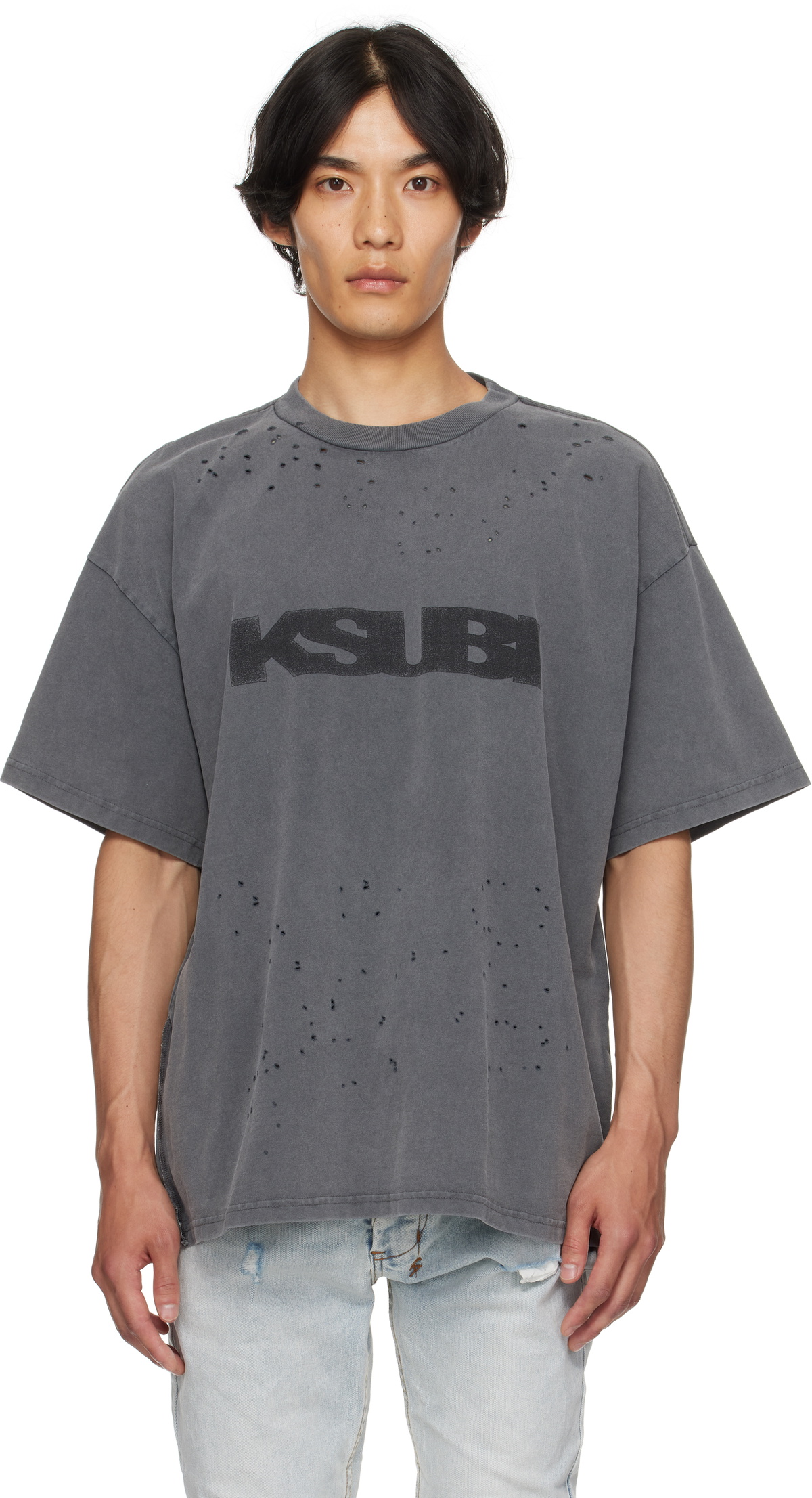 Ksubi Gray Blasted Ekcess S/S T-shirt Ksubi