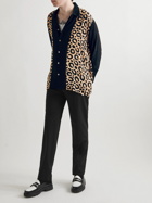 Endless Joy - Limited-Edition Panelled Leopard-Print Voile Shirt - Black