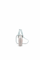 Diesel 1DR Dome-Mini crossbody bag with naplak effect - Crossbody Bags Womens in Pink