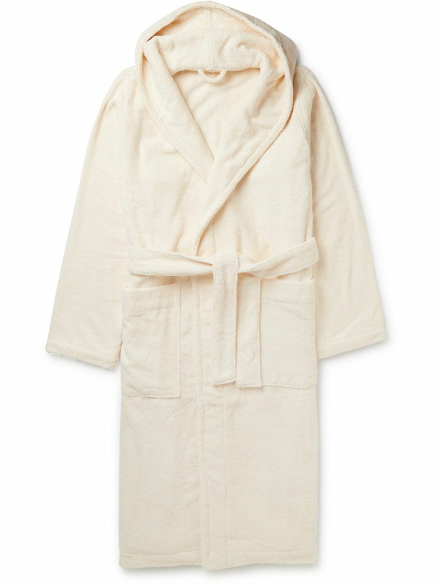 Photo: TEKLA - Organic Cotton-Terry Hooded Robe - Neutrals