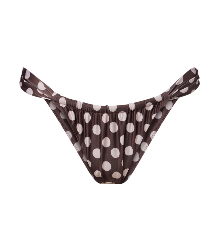 Photo: Faithfull Andez gathered polka-dot bikini bottoms
