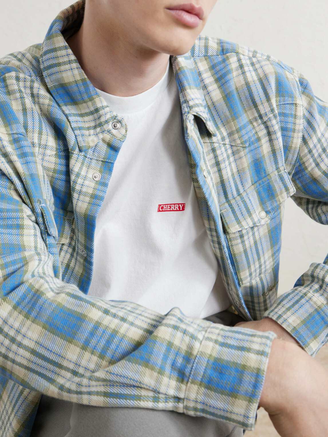 Cherry Los Angeles - Logo-Print Cotton-Jersey T-Shirt - White