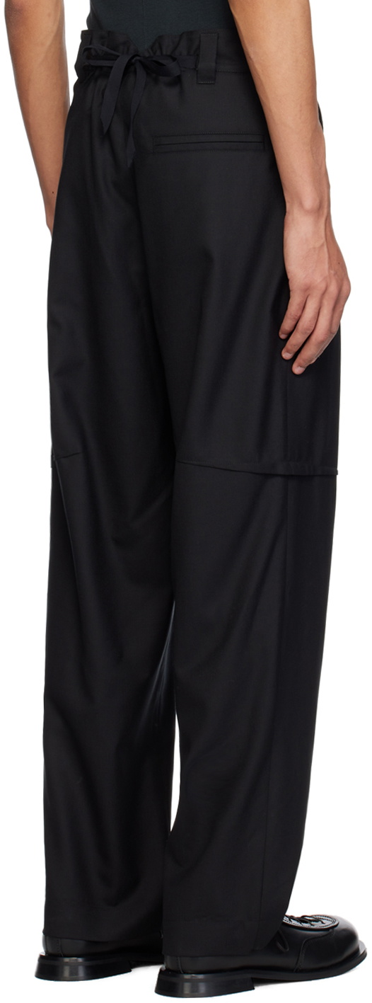 Marina Yee Black Wide-Leg Trousers