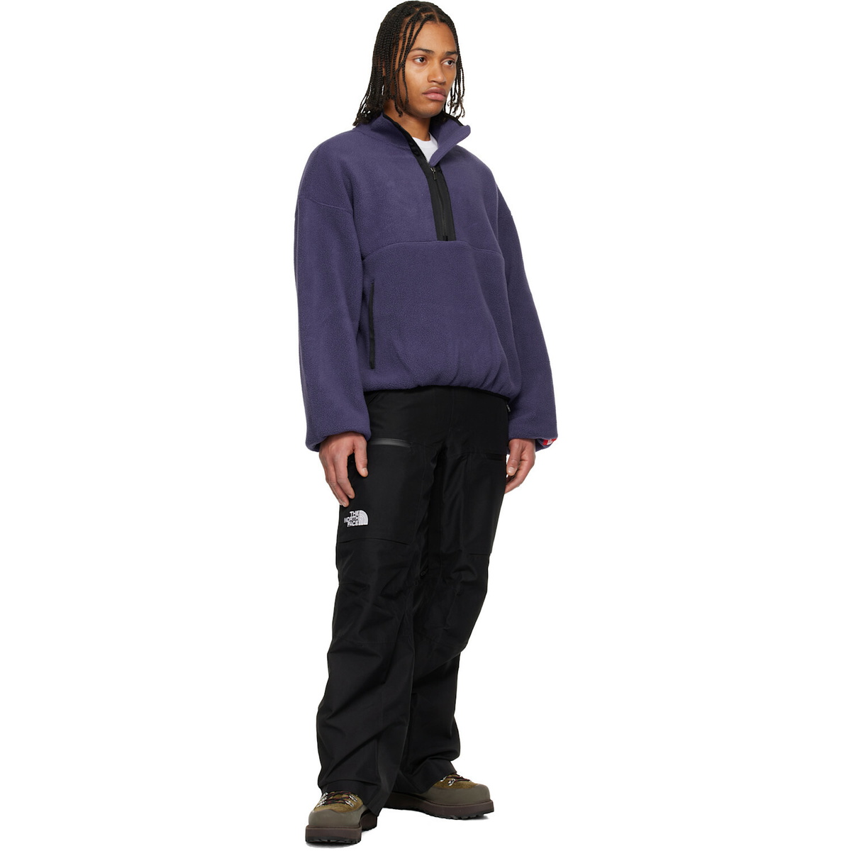 The North Face Purple TNF Red Box 1/2 Zip Fleece Jacket
