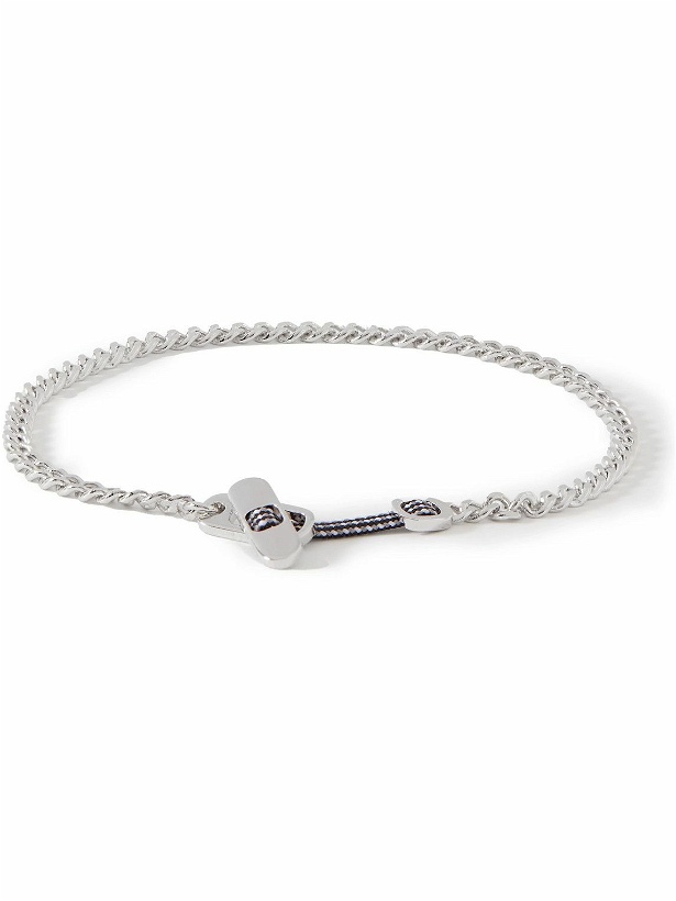 Photo: Miansai - Metric Rope and Sterling Silver Bracelet - Silver