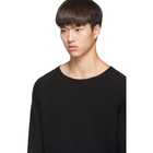 Junya Watanabe Black Merz B. Schwanen Edition Wool and Silk Knit Sweater