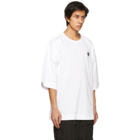 Juun.J White Embroidered Logo T-Shirt